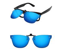 ThunderClap Lunettes de soleil polarisées à clipser compatibles avec Ray-Ban Wayfarer Ease RB4340V 50 mm pour homme et femme Protection UV