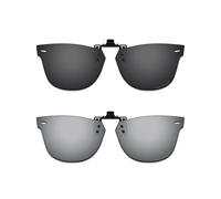 ThunderClap Lunettes de soleil polarisées à clipser compatibles avec Ray-Ban Wayfarer Ease RB4340V 50 mm pour homme et femme Protection UV