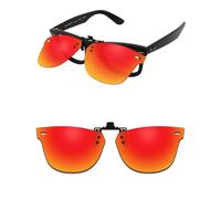 ThunderClap Lunettes de soleil polarisées à clipser compatibles avec Ray-Ban Wayfarer Ease RB4340V 50 mm pour homme et femme Protection UV