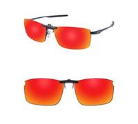 ThunderClap Lunettes de soleil polarisées à clipser pour Oakley Fuller OX3227 57 mm pour homme et femme, protection UV, Rouge pâle, Fuller OX3227 57mm