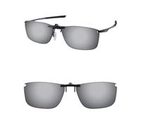 ThunderClap Lunettes de soleil polarisées à clipser pour Oakley Socket 5.5 OX3218 56 mm pour homme et femme, protection UV, Gris ultime, Socket 5.5 OX3218 56mm