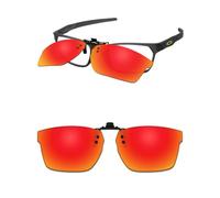 ThunderClap Polarized OX8174F Lunettes de soleil à clipser pour Oakley Hex Jector (A) OX8174F 56 mm pour homme et femme Protection UV, Rouge pâle, Hex Jector (A) OX8174F 56mm