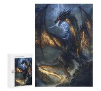 Thundering Dragon Artwork, 300 PCS Puzzle Décoratif, Cadeau D’Anniversaire, pour Jouer Seul Ou À Plusieurs