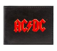 Thunderstruck AC DC Rock Band Back in Black Portefeuille/Porte-Monnaie Pliant avec ID & Porte-Carte, Noir