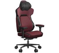 ThunderX3 CORE Modern Chaise de jeu ergonomique, assise inclinable, soutien lombaire, appuie-tête en mousse à mémoire de forme, repose-pieds en cuir synthétique, rouge