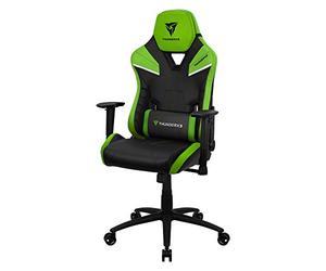 ThunderX3 TC5BG, Chaise Gamer Ergonomique, Coussins Amovibles, Air Tech, Vert