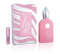 Thuraya Rossa Eau de parfum 100 ml, parfum arabe féminin longue durée, avec atomiseur rechargeable, parfum floral et doux avec notes de cerise, rose turque et bois de santal (Thuraya Rossa)