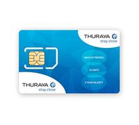 Thuraya Satellite Phone SIM de Sauvegarde prépayée avec 10 unités valables Pendant 5 Ans