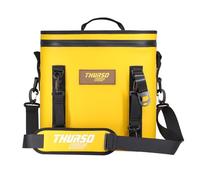 THURSO SURF Glacière souple - Sac isotherme portable de 24 canettes - Isolation de 48 heures étanche et hermétique à fermeture éclair flottante pour voyage, camping, kayak, planche à pagaie (mandarine