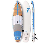 THURSO SURF Max - Planche à pagaie gonflable multifonction de 3,4 m pour pêche/famille/animaux domestiques | Point de chute tissé | PVC fusion | Rail soudé | Légère et rigide