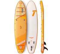 THURSO SURF Waterwalker 126 - Planche à pagaie gonflable tout autour | Point de chute tissé | PVC fusion | Rail soudé | Tangerine légère et rigide