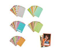 THXFUNAREA 100 Pièces Cadres Coloré Photo Instantané, Autocollants Bordures Coloré pour Film Photo, Autocollants de Cadres de Décoration pour papier photo instax mini album photo polaroid
