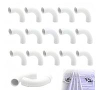 THXFUNAREA 15 pcs Coudes pour Tube Isolant,Tube Électrique Manchonné en PVC,90 Degrés Connecteur Raccord de Tuyau,Tube Électrique Câble Canal Installation Murale,Coudes de Tuyau,16mm