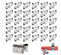 THXFUNAREA 30 Pcs Clips de Fixation Cable Electrique, En acier Inoxydable, Support Clips Cable Management, Système de Gestion de Câbles pour Solaire Photovoltaïque Clips de Câble