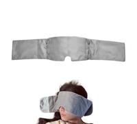 THXFUNAREA Masque Lesté pour les Yeux, Masque de Sommeil de Voyage avec Perles et Coton, Masque pour les Yeux pour Dormir, Idéal pour le Voyage, la Sieste et le Sommeil Profond(gris)