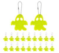 THXFUNAREA Pendentif réflecteur de sécurité, 20 pièces réflecteurs fantômes pendentif pour enfants pour sac à dos cartable, porte-clés réfléchissant pour sac d'école sac à dos cyclisme marche course