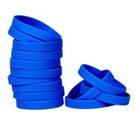 THXIY Bracelet Elastique en Silicone - 100 Pièces en Caoutchouc Universel Vierges pour Femme Homme Adolescent