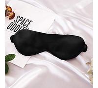 THXSILK 22 Momme Masque de sommeil en soie de mûrier super lisse pour une bonne nuit de sommeil, voyage confortable et sieste avec large bandeau pour femme/enfant