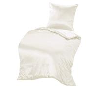 thxsilk soie Parure de lit Blanc, Soie, Weiß, 135x200 cm