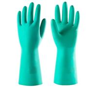 ThxToms Gants de protection chimiques contre les huiles, les acides et les solvants, résistants à l'abrasion, résistants aux normes DIN EN 388 et 374, gants en nitrile imperméables (M)