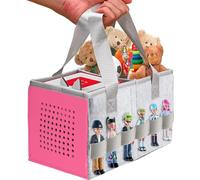 ThxYour Mallette de rangement améliorée pour kit de démarrage Toniebox et figurines Tonies - Sac pliable de qualité supérieure - Peut contenir 30 à 40 personnages Tonies - Sac de transport (rose)
