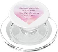 Thy Word Have I Hid in Mine Heart - Psalm 119:11 Women Girls PopSockets PopGrip pour MagSafe
