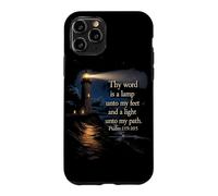 Thy Word is a Lamp Unto My Feet - Psalm 119:10 Faith Verse Coque pour iPhone 11 Pro
