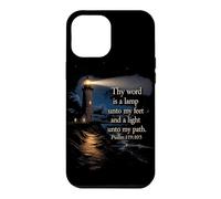 Thy Word is a Lamp Unto My Feet - Psalm 119:10 Faith Verse Coque pour iPhone 12 Pro Max