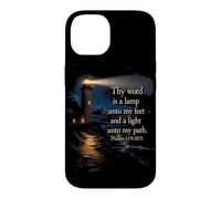 Thy Word is a Lamp Unto My Feet - Psalm 119:10 Faith Verse Coque pour iPhone 14