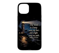 Thy Word is a Lamp Unto My Feet - Psalm 119:10 Faith Verse Coque pour iPhone 15 Plus