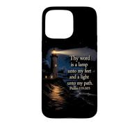 Thy Word is a Lamp Unto My Feet - Psalm 119:10 Faith Verse Coque pour iPhone 15 Pro Max