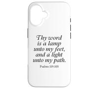 Thy Word is A Lamp Unto My Feet Psaums 119:105 Verset de Foi Coque pour iPhone 16
