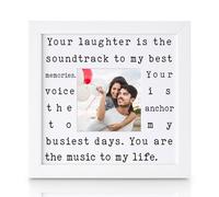THYGIFTREE Cadeau romantique pour femme de la part de son mari - Cadre photo souvenir sentimental pour elle - Cadeau significatif « I Love You » pour anniversaire, Noël, Saint-Valentin