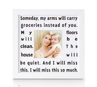 THYGIFTREE Cadre photo sentimental pour nouvelle maman pour la première fois de la part du mari pour les nouveaux parents, cadeau post-partum, cadeau de fête prénatale, décoration de chambre d'enfant