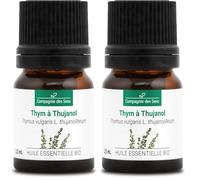 THYM A THUJANOL BIO - 2.5mL - Huile Essentielle de Qualité Premium - 100% Pure, Naturelle, garantie ChromaCert® - Chémotypée & Intégrale (Lot de 2)