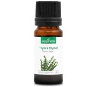 THYM À THYMOL BIO - 10mL - Huile Essentielle de Qualité Premium - 100% Pure, Naturelle, Garantie ChromaCert - Chémotypée et Intégrale - La Compagnie des Sens