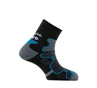 Thyo - Chaussettes courtes La Double® Trek en microfibre Dryarn - couleur - Noir bleu - Pointure - 43-44