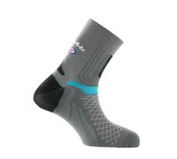 Thyo - Chaussettes tiges courtes La Double® Trek en fils recyclés - couleur - Gris turquoise - Pointure - 39-40