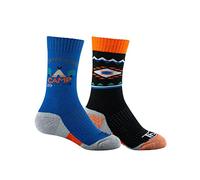 Thyo - Lot de 2 paires de mi-chaussettes ADVENTURE - couleur - Noir bleu - Pointure - 27-29
