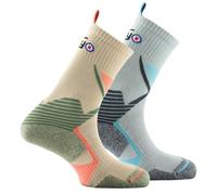Thyo - Lot de 2 paires de Mi-chaussettes Trek Snap Hook & Dry - couleur - Beige gris - Pointure - 38-40