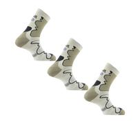 Thyo - Lot de 3 paires de mi chaussettes Double-Trek pour randonnée - couleur - Kaki - Pointure - 43-44