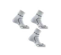Thyo - Lot de 3 paires de socquettes Double couleur - Blanc - Pointure - 45-46