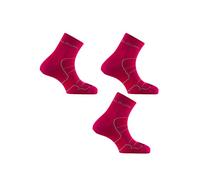Thyo - Lot de 3 paires de socquettes Double couleur - Fuchsia - Pointure - 37-38