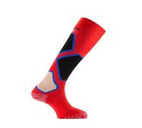 Thyo - Mi-bas Double® SPORT NORDIC MADE IN FRANCE - couleur - Rouge - Pointure - 45-46