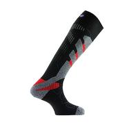 Thyo - Mi-bas ski MASTER 6 en polyamide et laine mérinos - couleur - Noir rouge - Pointure - 44-46