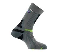 Thyo - Mi-chaussettes La Double® Trek en fils recyclés - couleur - Gris vert - Pointure - 45-46