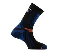 Thyo - Mi-chaussettes La Double® Trek en fils recyclés - couleur - Noir bleu - Pointure - 41-42