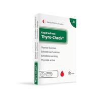 THYRO-Check® Swiss Point Of Care - Auto-test rapide pour détecter une sous-fonction thyroïdienne, détermine des valeurs élevées de TSH