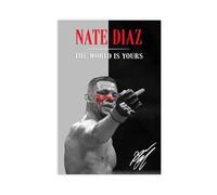 THYTJSZ Nate Diaz Poster sur toile avec motifs d'arts martiaux mixtes pour décoration de chambre à coucher, bureau, chambre, cadeau (60 x 90 cm)
