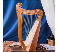 THYXGS Harpe Irlandaise Celtique, 19 Cordes, À Leviers, en Hêtre Importé, 3 Trous, avec Clé D'accordage Et Housse De Rangement. Instrument De Musique À Résonance, pour Les Mélomanes Débutants